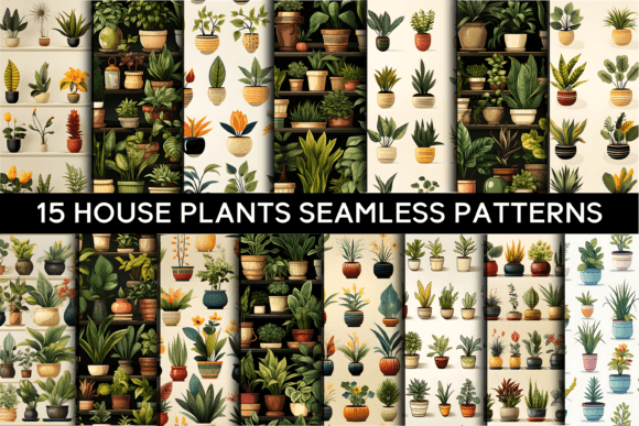 15 House Plants Seamless Patterns: A Guide to Choosing and Using Vibrant Digital Papers