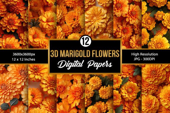 3D Marigold Flowers Seamless Patterns: A Guide to Choosing and Using Them Effectively