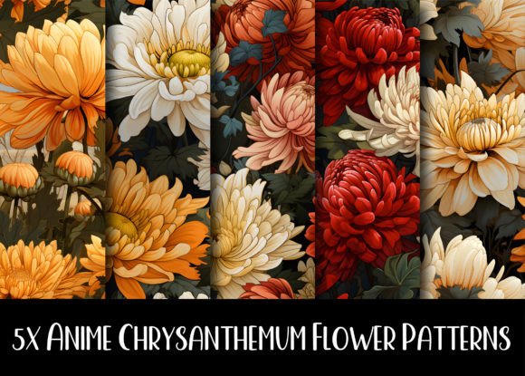 Anime Chrysanthemum Flower Patterns: A Whimsical Addition to Your Creative Projects