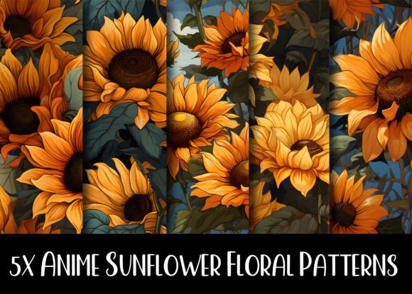 Anime Sunflower Patterns Collection