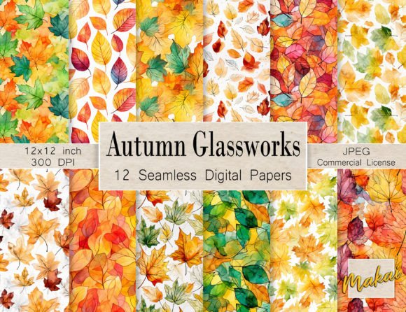 Autumn Leaves Stained Glass Patterns