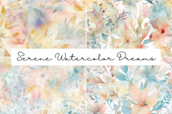 Embracing Serene Watercolor Dreams Patterns in Modern Design