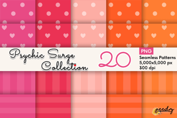 Psychic Surge Collection Patterns Set: A Versatile Design Resource for Creative Projects