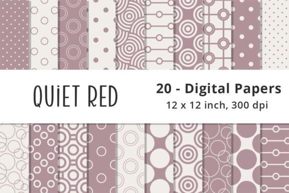 Seamless Muted Red Digital Patterns: A Quiet Elegance for Creative Projects