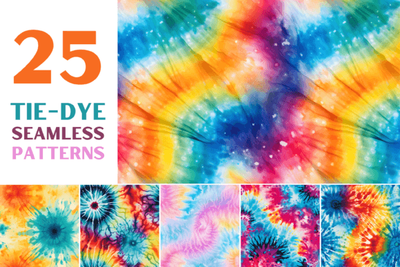 Tie-Dye Seamless Patterns: A Versatile Tool for Modern Creativity