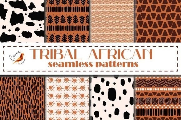 Tribal African Seamless Patterns PNG EPS – A Versatile Design Resource for Creative Projects