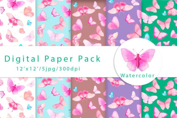 Watercolor Butterfly Patterns